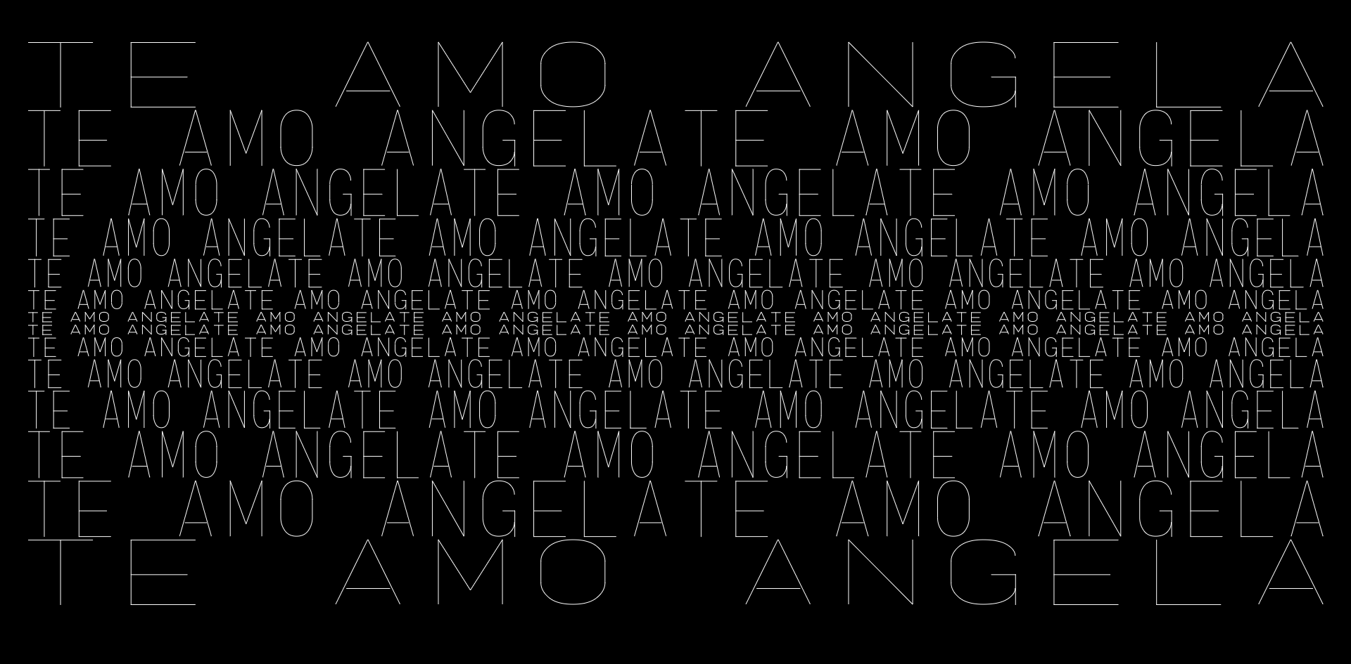 Te amo Ángela